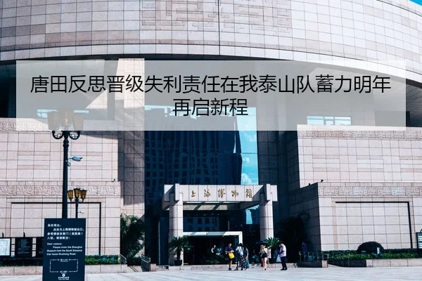唐田反思晋级失利责任在我泰山队蓄力明年再启新程